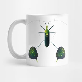 Cute green bug Mug